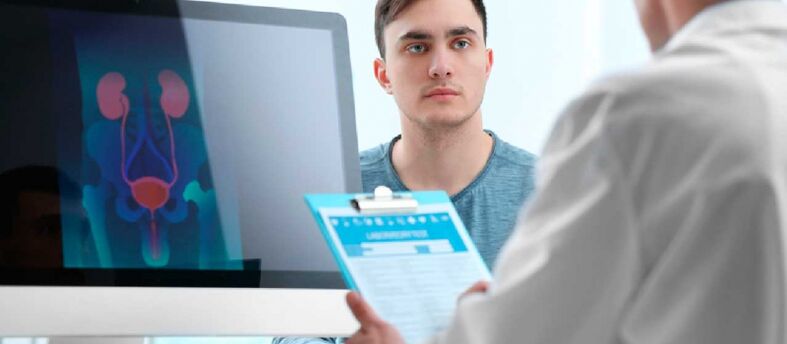 Onderzoek door een arts zal helpen bij het identificeren van de oorzaken van prostatitis