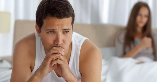 Symptomen van prostatitis dwingen een man om seksuele relaties te vermijden